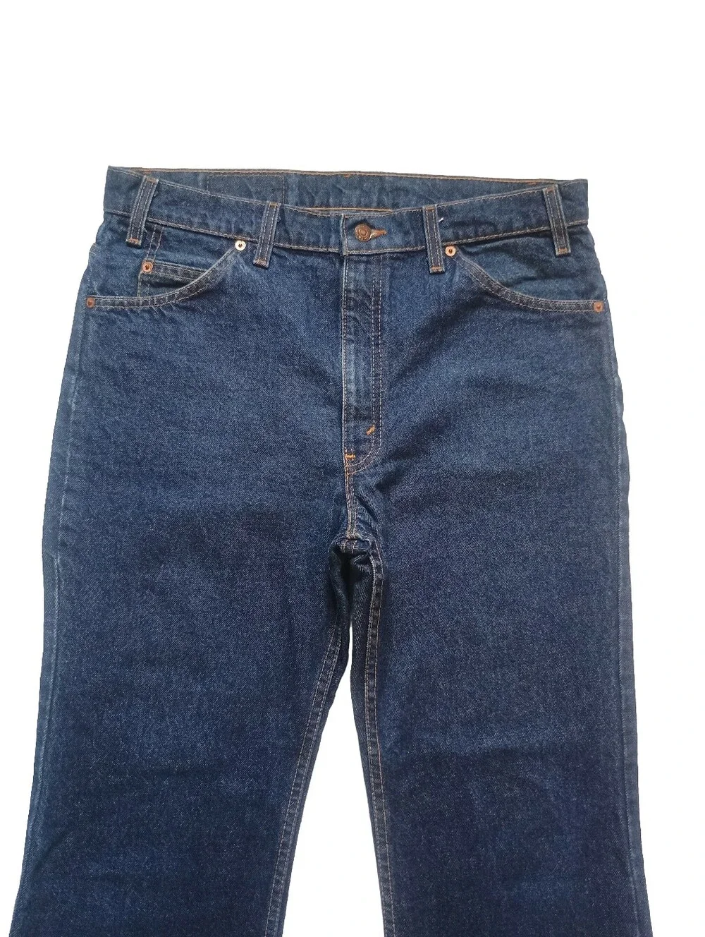 Vintage Levi's 517 Orange Tab Jeans Made in USA Bootcut Men's W36 L30 Blue